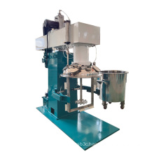 Dual-shaft mixer hydraulic lift for paint mixing machine